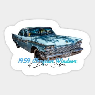 1959 Chrysler Windsor 4 Door Sedan Sticker